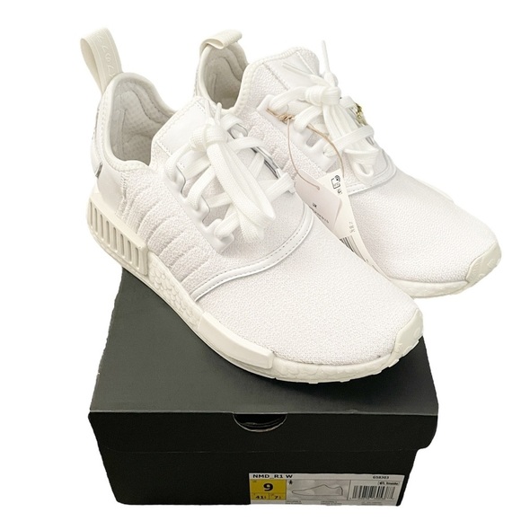ADIDAS Women’s NMD R1 Triple White Size 9 - Picture 1 of 11
